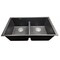 Nantucket Sinks Low Divide 50/50 Double Bowl Undermount Granite Composite Black PR5050-LDBL - alternate 6